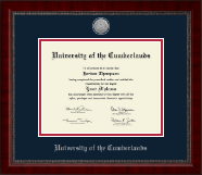 University of the Cumberlands Sliver Engraved Medallion Diploma Frame in Sutton