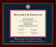 University of the Cumberlands diploma frame - Silver Engraved Medallion Diploma Frame in Sutton