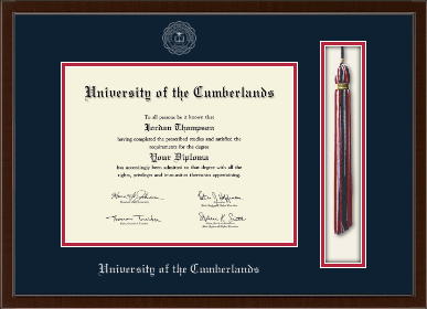 University of the Cumberlands diploma frame - Tassel & Cord Diploma Frame in Delta