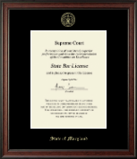 State of Maryland certificate frame - Gold Embossed Certificate Frame in Studio