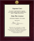 State of Maryland certificate frame - Century Gold Engraved Certificate Frame in Cordova