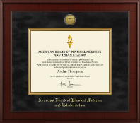 American Board of Physical Medicine and Rehabilitation certificate frame - Presidential Gold Engraved Certificate Frame in Jefferson