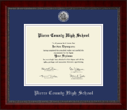 Pierce County High School Gold Engraved Medallion Diploma Frame in Sutton