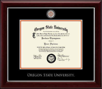 Oregon State University diploma frame - Masterpiece Medallion Diploma Frame in Gallery Silver