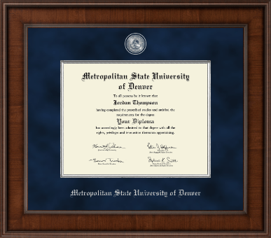 Metropolitan State University of Denver diploma frame - Presidential Masterpiece Diploma Frame in Madison