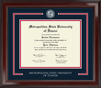 Metropolitan State University of Denver diploma frame - Showcase Edition Diploma Frame in Encore