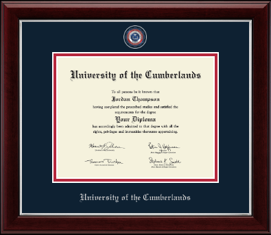 University of the Cumberlands diploma frame - Masterpiece Medallion Diploma Frame in Gallery Silver
