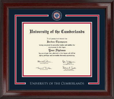 University of the Cumberlands diploma frame - Showcase Edition Diploma Frame in Encore