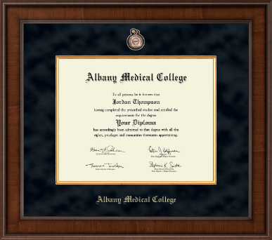 Albany Medical College diploma frame - Presidential Masterpiece Diploma Frame in Madison