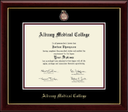 Albany Medical College diploma frame - Masterpiece Medallion Diploma Frame in Gallery