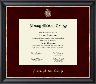 Albany Medical College diploma frame - Regal Edition Diploma Frame in Noir