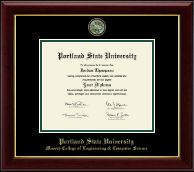 Portland State University diploma frame - Masterpiece Medallion Diploma Frame in Gallery