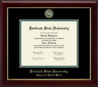 Portland State University diploma frame - Masterpiece Medallion Diploma Frame in Gallery