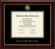 Portland State University Masterpiece Medallion Diploma Frame in Gallery