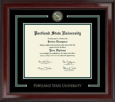 Portland State University diploma frame - Showcase Edition Diploma Frame in Encore