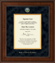 State of North Carolina Presidential Masterpiece Certificate Frame in Madison