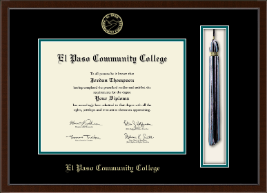 El Paso Community College diploma frame - Tassel & Cord Diploma Frame in Delta