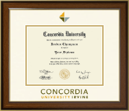 Concordia University - Irvine Dimensions Diploma Frame in Westwood
