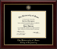 The University of Iowa diploma frame - Masterpiece Medallion Diploma Frame in Gallery