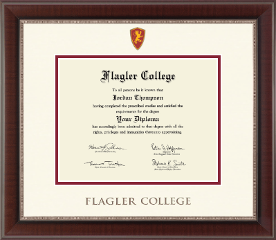 Flagler College diploma frame - Dimensions Diploma Frame in Chateau
