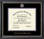 East Carolina University diploma frame - Masterpiece Medallion Diploma Frame in Noir