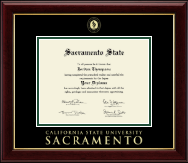 California State University Sacramento Gold Embossed Diploma Frame in Gallery