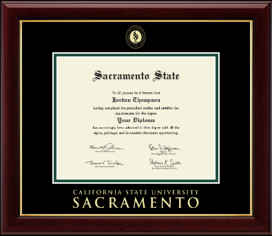California State University Sacramento diploma frame - Gold Embossed Diploma Frame in Gallery