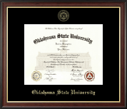 Oklahoma State University diploma frame - Gold Embossed Diploma Frame in Studio Gold