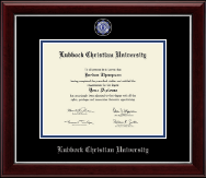 Lubbock Christian University Masterpiece Medallion Diploma Frame in Gallery Silver