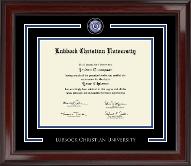 Lubbock Christian University diploma frame - Showcase Edition Diploma Frame in Encore