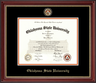 Oklahoma State University diploma frame - Masterpiece Medallion Diploma Frame in Kensington Gold