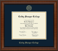Colby-Sawyer College diploma frame - Gold Embossed Diploma Frame in Austin