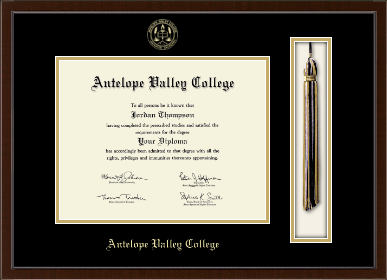 Antelope Valley College diploma frame - Tassel & Cord Diploma Frame in Delta