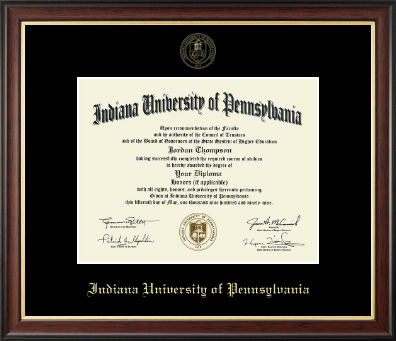 Indiana University of Pennsylvania diploma frame - Gold Embossed Diploma Frame in Studio Gold