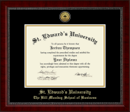 St. Edward's University diploma frame - Gold Engraved Medallion Diploma Frame in Sutton