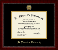 St. Edward's University diploma frame - Gold Engraved Medallion Diploma Frame in Sutton