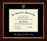 St. Edward's University diploma frame - Gold Embossed Diploma Frame in Murano