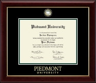 Piedmont University Masterpiece Medallion Diploma Frame in Gallery