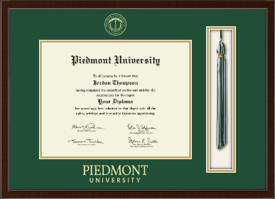 Piedmont University diploma frame - Tassel & Cord Diploma Frame in Delta