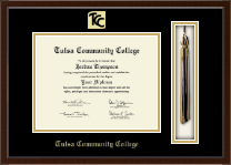 Tulsa Community College Tassel Edition Diploma Frame in Delta