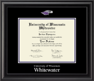 University of Wisconsin Whitewater Dimensions Diploma Frame in Midnight