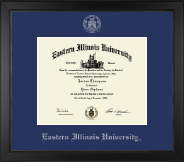 Eastern Illinois University Silver Embossed Diploma Frame in Arena