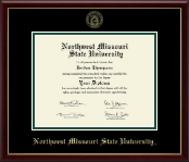 Northwest Missouri State University Gold Embossed Diploma Frame in Galleria