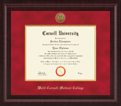 Cornell University diploma frame - Presidential Gold Engraved Diploma Frame in Premier