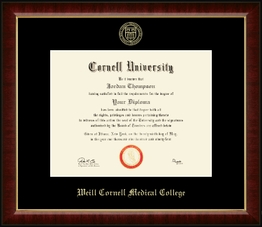 Cornell University diploma frame - Gold Embossed Diploma Frame in Murano