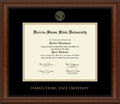 Harris-Stowe State University diploma frame - Gold Embossed Diploma Frame in Austin