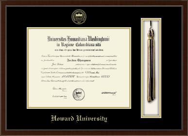 Howard University diploma frame - Tassel & Cord Diploma Frame in Delta