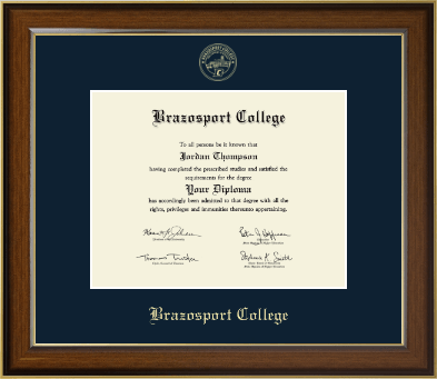 Brazosport College diploma frame - Gold Embossed Diploma Frame in Westwood