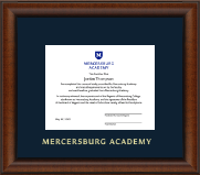 Mercersburg Academy diploma frame - Gold Embossed Diploma Frame in Austin