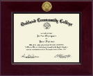 Oakland Community College diploma frame - Century Gold Engraved Diploma Frame in Cordova